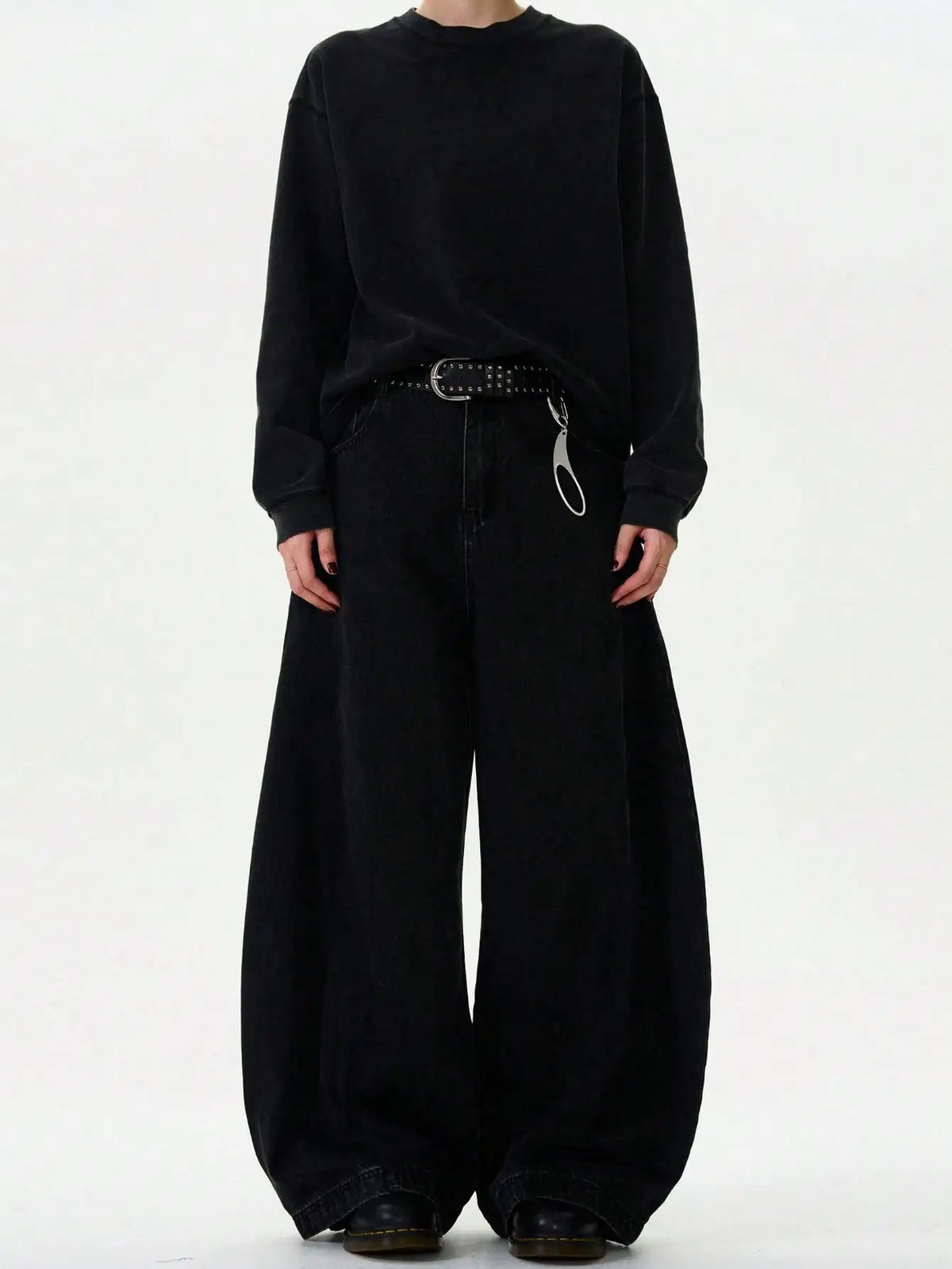 Baggy Wide Leg Multi-Design Denim Pants
