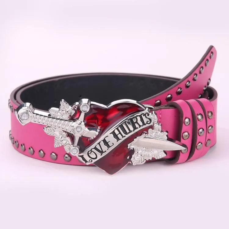 Love Hurts Sword Piercing Belt