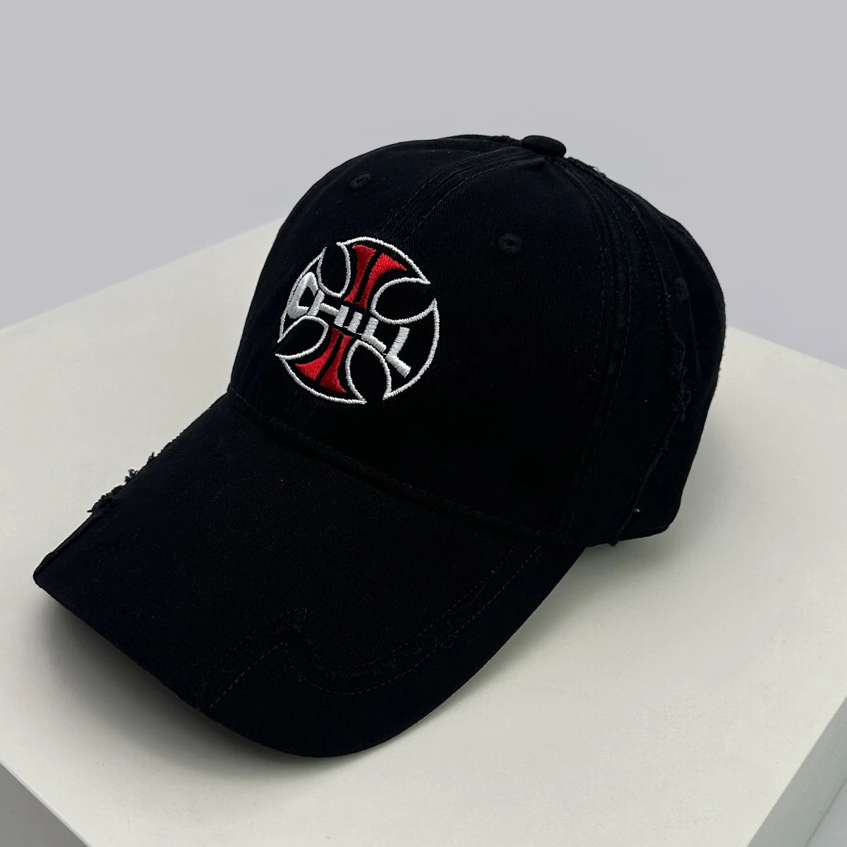 Arcadecode Distressed Cross Bullseye Baseball Hat Set