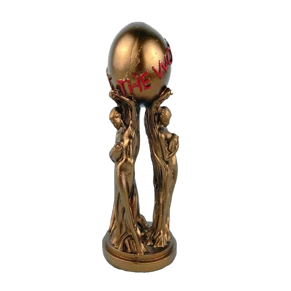 Gold Resin The World is Yours Statue Decor