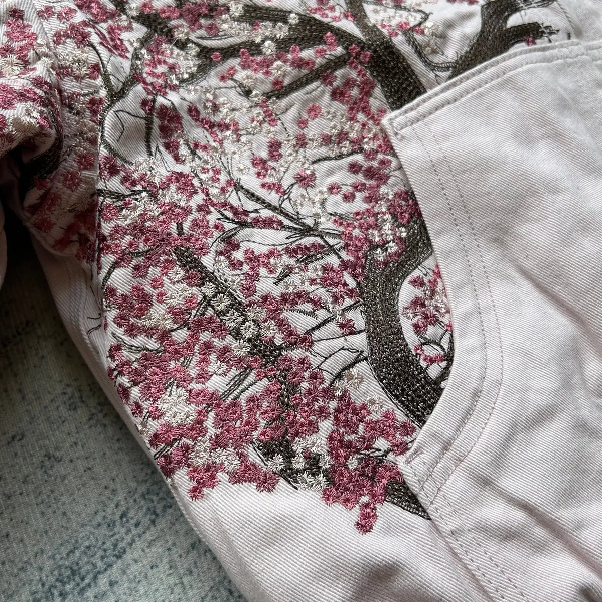 Unisex Cherry Blossom Tree Graphic Jacket Hoodie