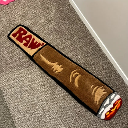 Creative Carpet Smoking and Cigar Mat Comfortable and Warm Living Room Carpet Bedroom Side Rug Home Decoration