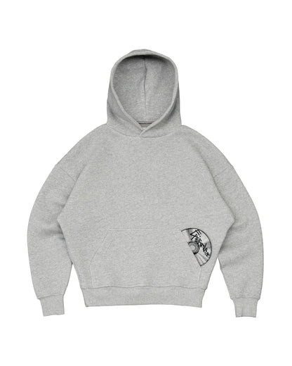 Embroidery Design Oversized Hip Hop Gothic New American Y2K Punk Streetwear Men Suit Harajuku Casual Loose Sports Jumper Hoodie
