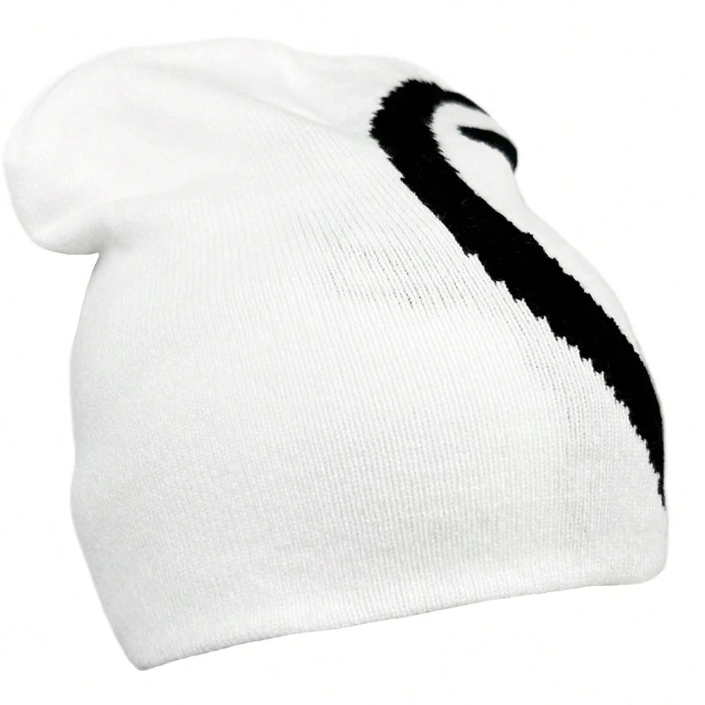 1Pc Gothic Women'S Hat Beanie Knit Star Streetwear Winter Fashion Wool Pullover Graphic Aesthetic Unisex Accessories