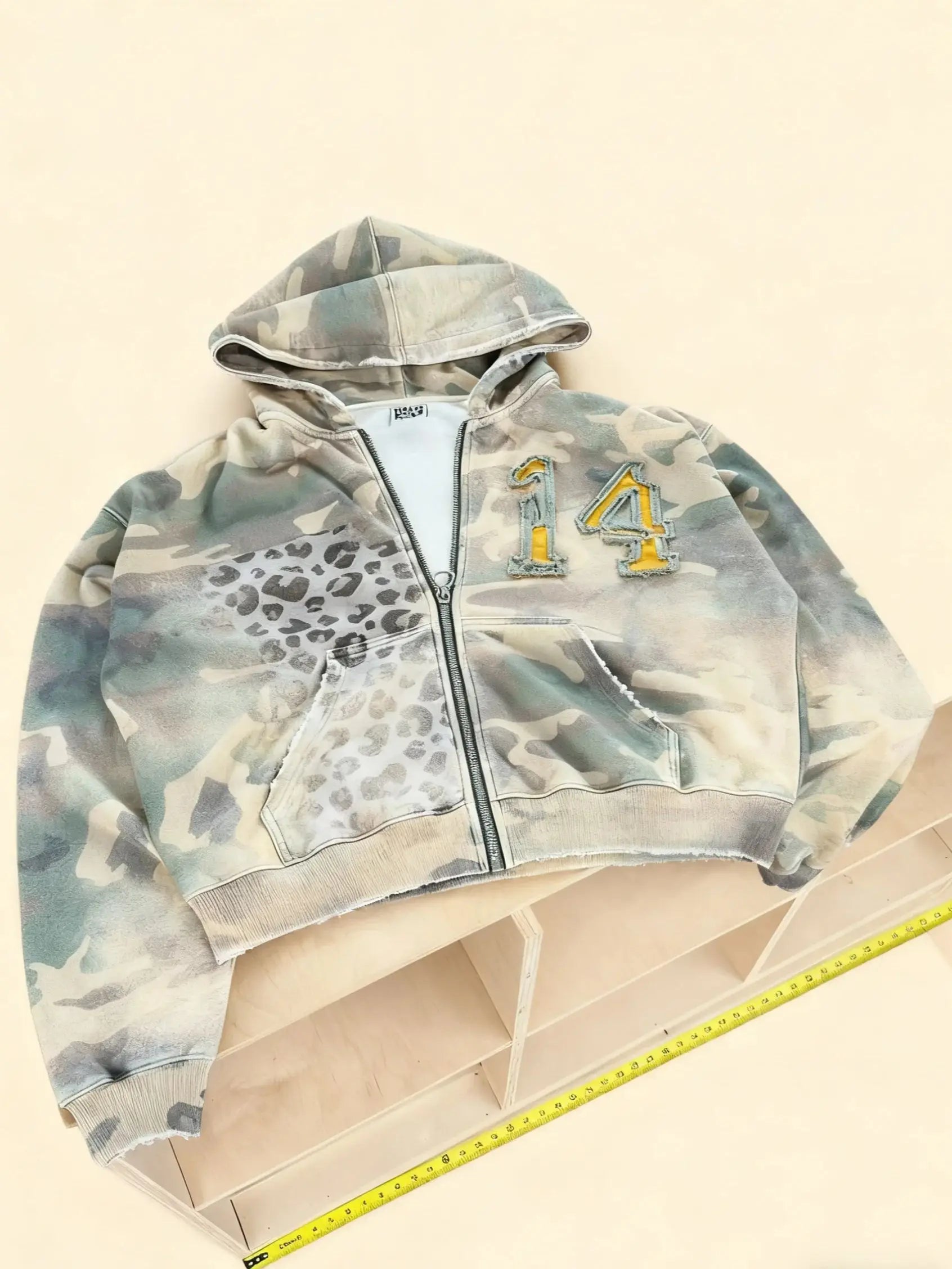 Fashion Hoodie Sweatshirt Printed Casual Hoodie Jacket Camouflage Men'S and Women'S Cardigan Patch Fabric