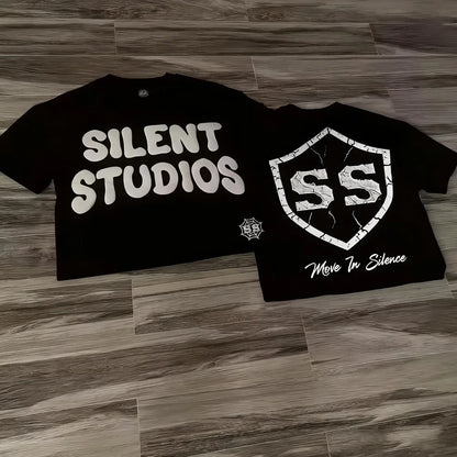 Harajuku Casual Summer Short Sleeve Men Women Y2K Hip Hop Graphic Print T Shirt Oversized Cotton Tee Tops Streetwear Clothing