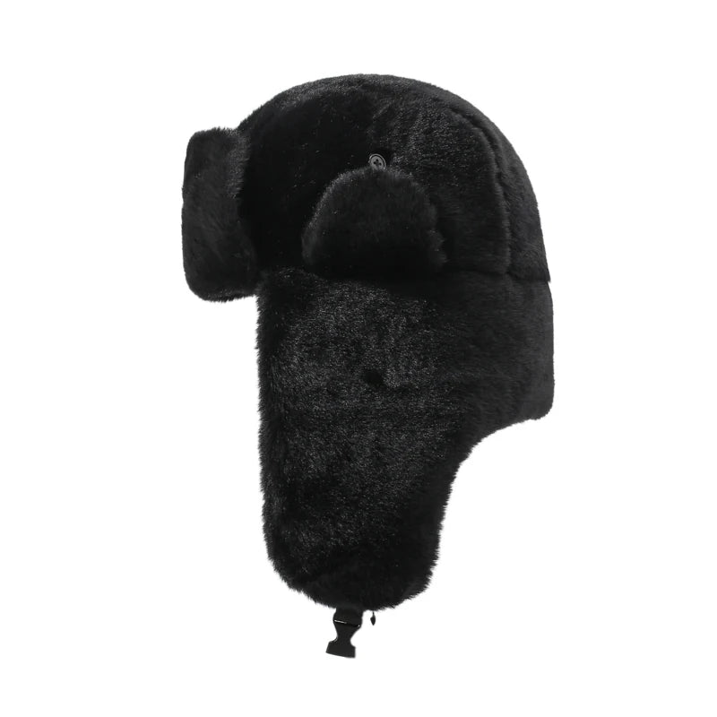 Five-Point Star Lei Feng Style Winter Outdoor Ski Hat, Unisex, Fleece-Lined for Warmth (Suitable for Cycling)