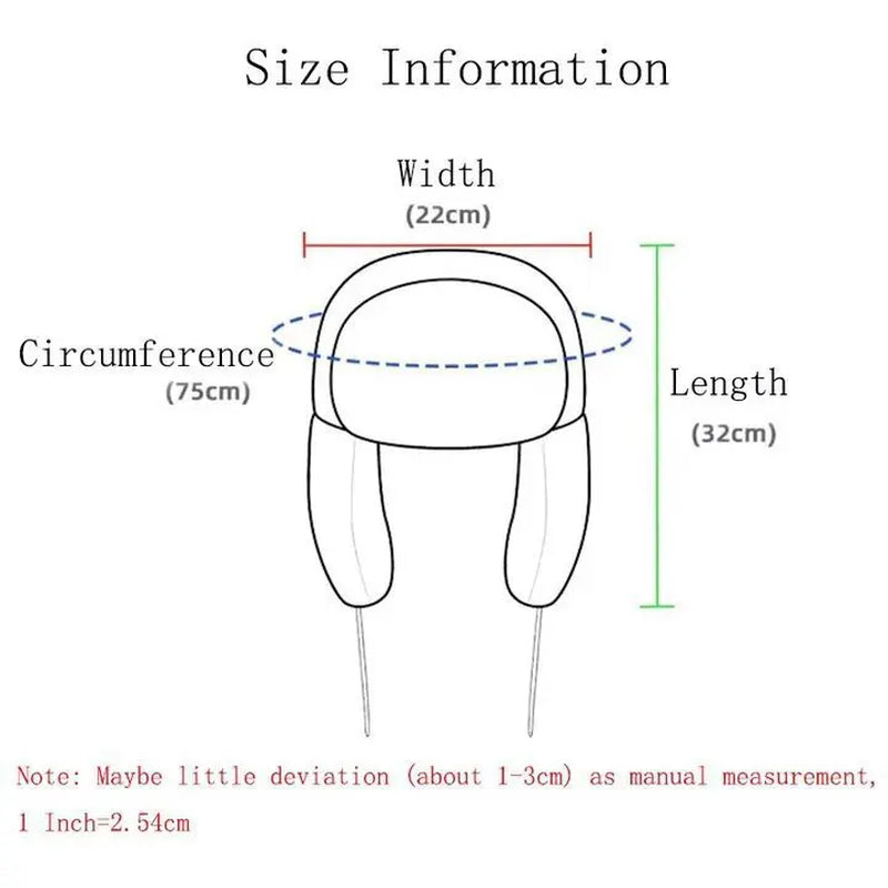 New Winter Warm Domo Kun Sprint Autume Brown Hat Ushanka Hat Cute Winter Hat for Boys Girls Kids Cartoon Anime Cap Gorras