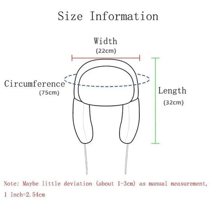 New Winter Warm Domo Kun Sprint Autume Brown Hat Ushanka Hat Cute Winter Hat for Boys Girls Kids Cartoon Anime Cap Gorras