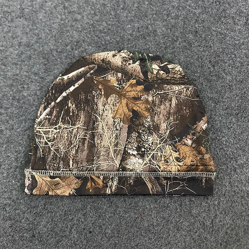 Retro Leaf Print Hip-Hop Pullover Hat Double-Layer Casual Versatile Men'S and Women'S Fashionable Trendy Single Item Cap