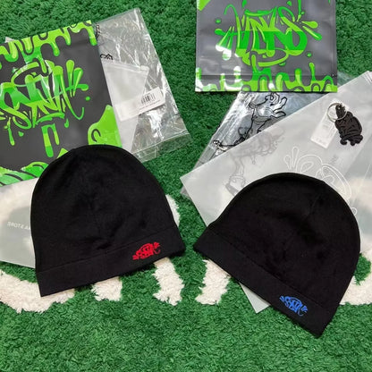 Sy-Na Skull Hat Sy-Na Running Cap2025 New Fabric Sy-Na Beanie Hat Menwomen Paragraph Quality Cap Y2K Warm Caps