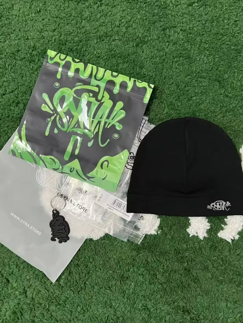 Sy-Na Skull Hat Sy-Na Running Cap2025 New Fabric Sy-Na Beanie Hat Menwomen Paragraph Quality Cap Y2K Warm Caps