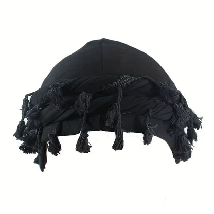 Vintage Twist Turban Head Wraps for Men Stretch Modal and Satin Turban Scarf Tie for Hair Drawstring Closure, and Machine Washab