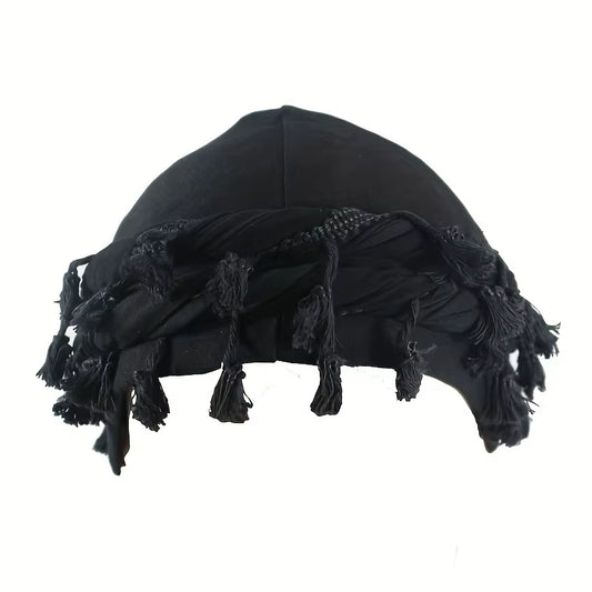 Vintage Twist Turban Head Wraps for Men Stretch Modal and Satin Turban Scarf Tie for Hair Drawstring Closure, and Machine Washab