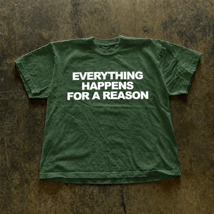 Everything Happens For a Reason Graphic Cotton Tee