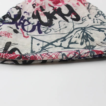 New Fashion Women Summer Letter Hat Colors Female Floral Warm Hat Scarf Autumn Girl Spring Beanie Bonnet Dance Beanies