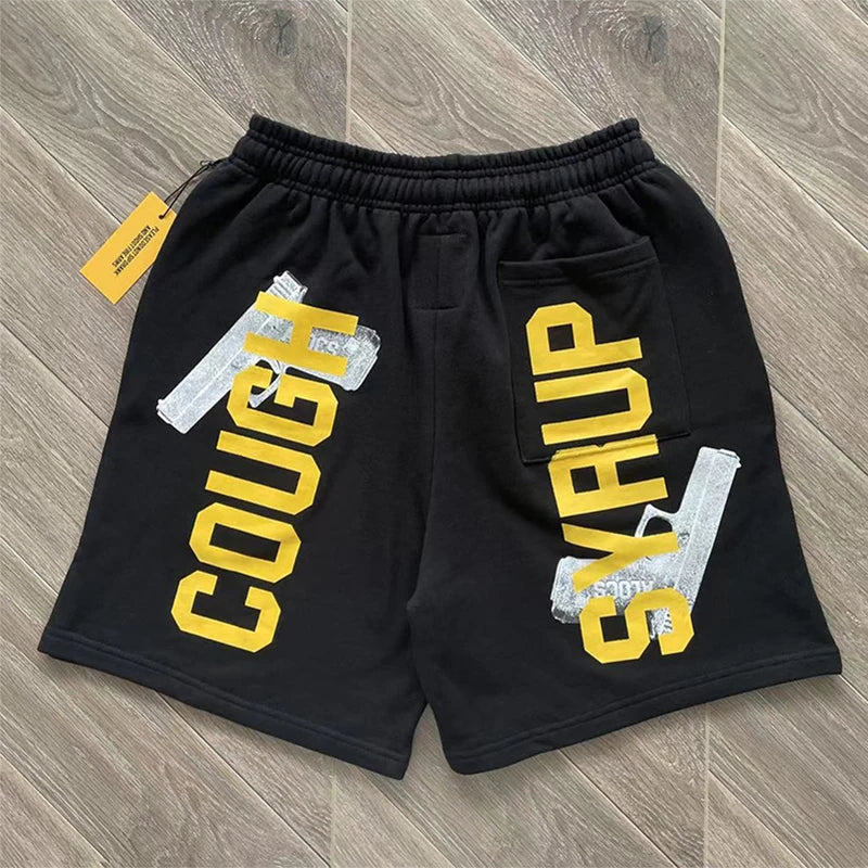 That's A Awful Lot Of Cough Syrup Gun Graphic Shorts