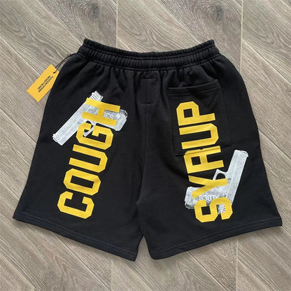 That's A Awful Lot Of Cough Syrup Gun Graphic Shorts