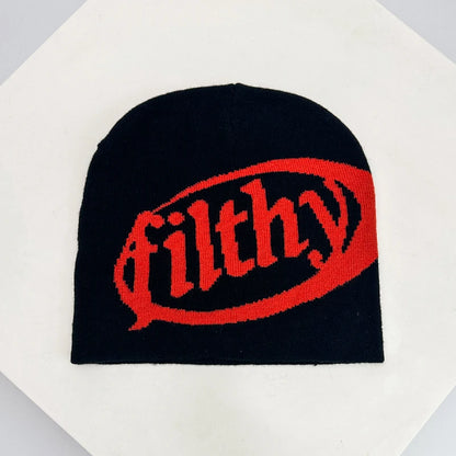 Autumn and Winter New Unisex European Style Letter Knitted Hats Warm Hip Hop Versatile Street Beanies Outdoor Fashion Skate Rap