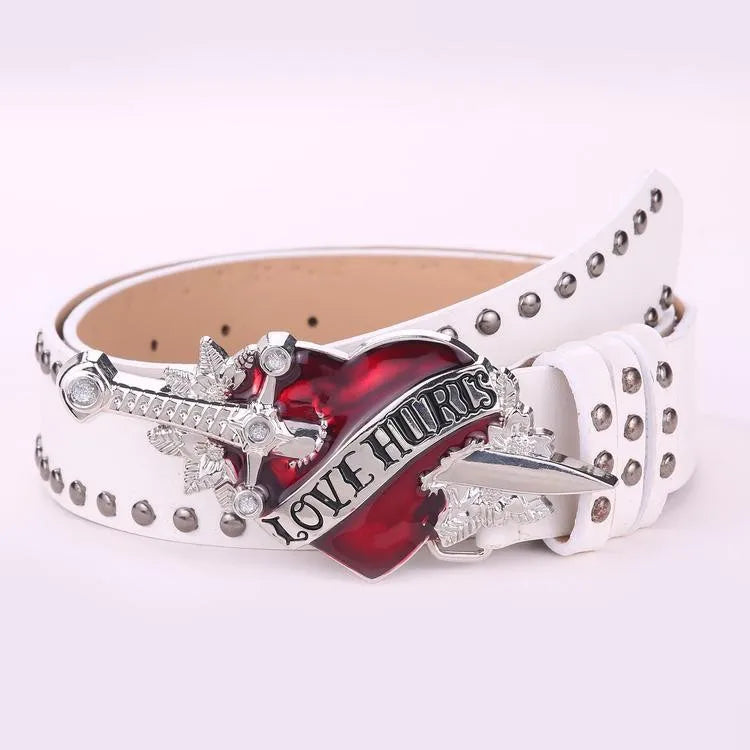 Love Hurts Sword Piercing Belt