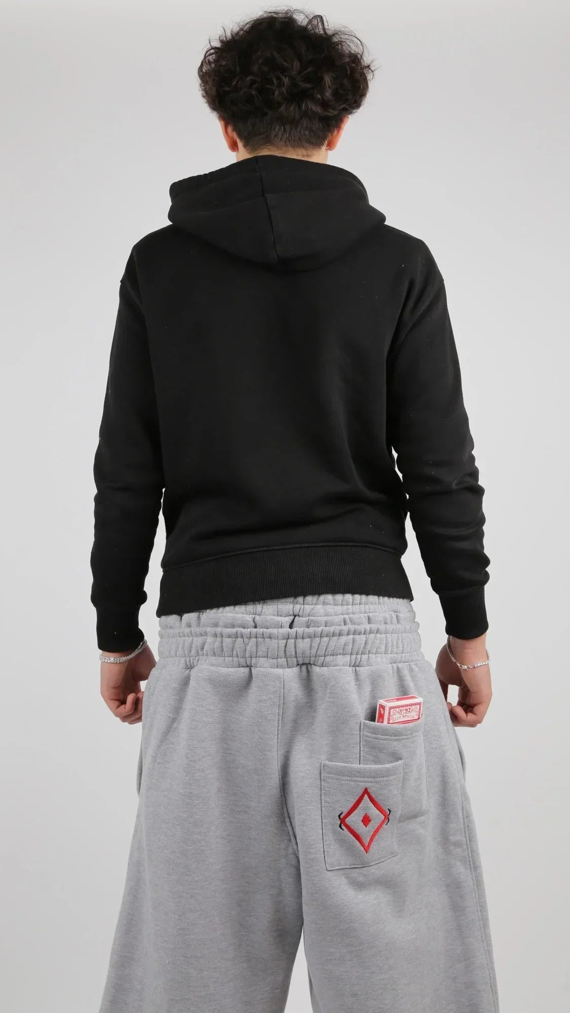 Poker embroidered double waist pants loose Y2K jogging pants punk street clothes bulk men and women sports pants