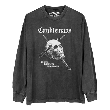Candlemass T Shirt Heavy Metal Solitude Aeturnus Solstice Trouble Men's Clothing Short Sleeve Summer Cotton Printed Shirt