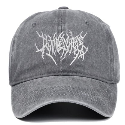 Trendy Embroidered Rock - style Baseball Cap with Unique Logo