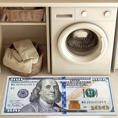 Currency Area Rug New 100 Dollar Bill Design Doormat Non-Slip Doormat for Living Room Bedroom Kitchen Indoor Outdoor Carpets (New 100 Dollar, 23.6''x15.7'')
