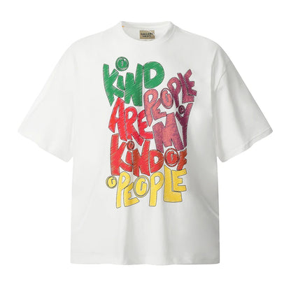 Men White and Black T-shirts T shirt Dept Gallery Dept Clothes Summer