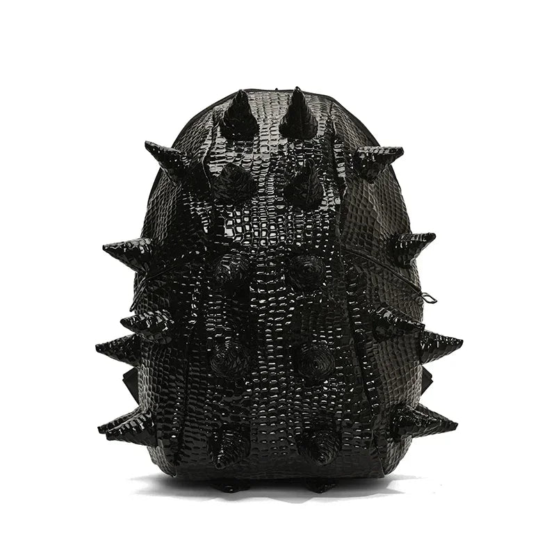 Hedgehog Shape PU Backpacks Large Capacity High Quality Unique Design Personality Backpacks for Unisex 2024 Fashion New Style