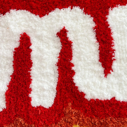 Letter Element Rug Rainbow Fluffy Tufted Rug Nordic Entrance Rug Area Rugs Funny Bathroom Bedroom Floor Mats