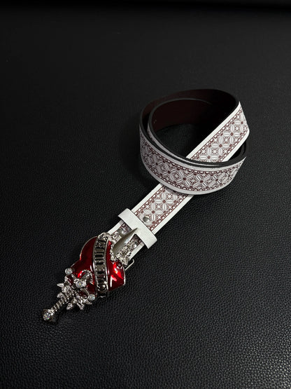 Love Hurts Sword Piercing Belt