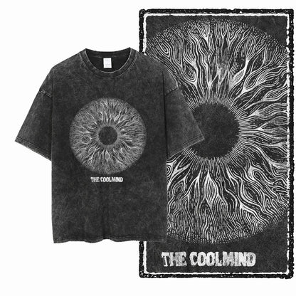 The Coolmind Vintage Black Oversized Cotton T-Shirt