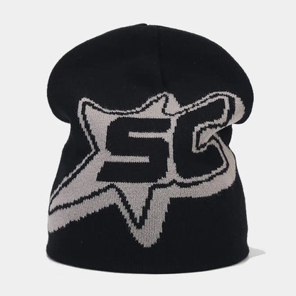 Fashion Letter Y2K Skiing Hat Warm Beanies for Women Men Hip Hop Knitted Cap Bonet Accessories Autumn Winter Outdoor Cycling Cap