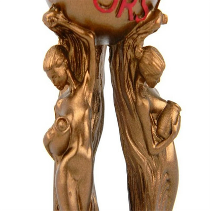 Stylish The World is Your Statue Trophy for Office Home Decoration Birthday Graduation Ceremony Resin Statue
