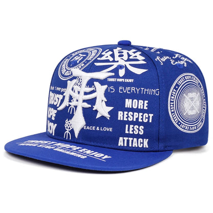 Streetwear Graffiti Print Snapback Baseball Cap
