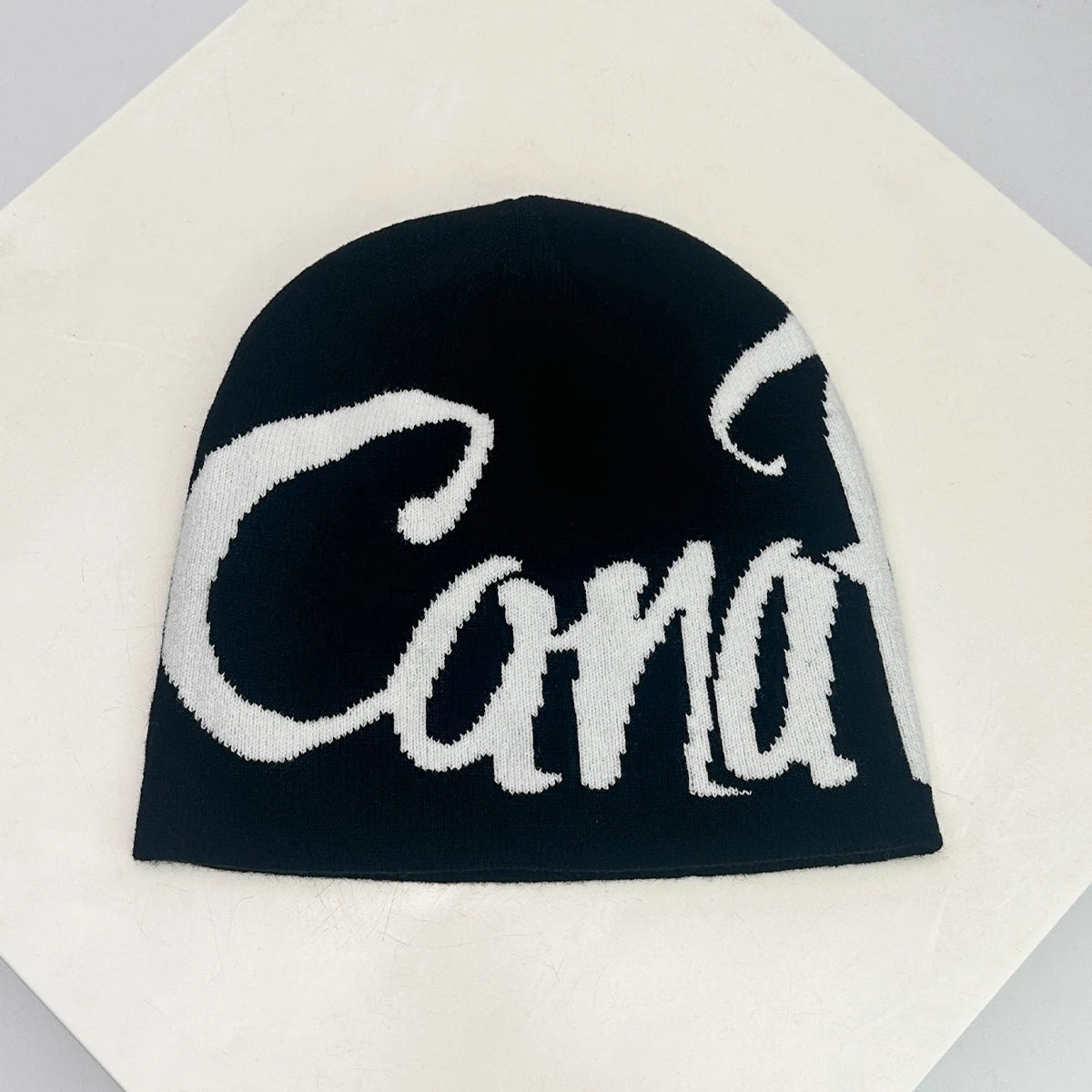 Autumn and Winter New Letter Wool Knitted Hats Color Block Warm Hip Hop Personal Beanies Versatile Street Fashion Niche Skate