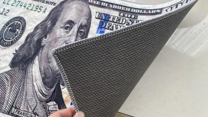 Currency Area Rug New 100 Dollar Bill Design Doormat Non-Slip Doormat for Living Room Bedroom Kitchen Indoor Outdoor Carpets (New 100 Dollar, 23.6''x15.7'')