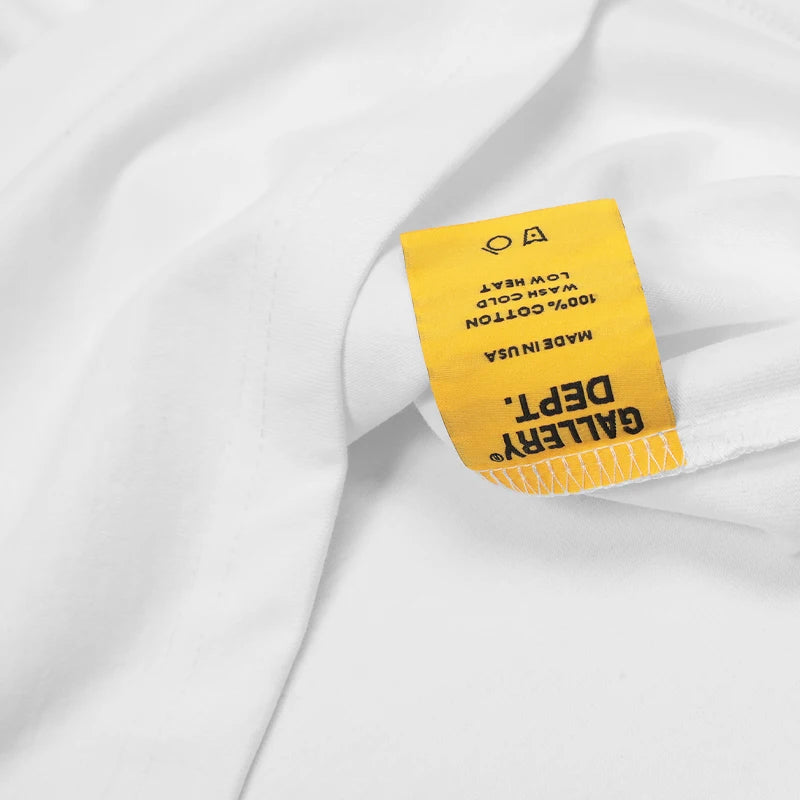 Men White and Black T-shirts T shirt Dept Gallery Dept Clothes Summer