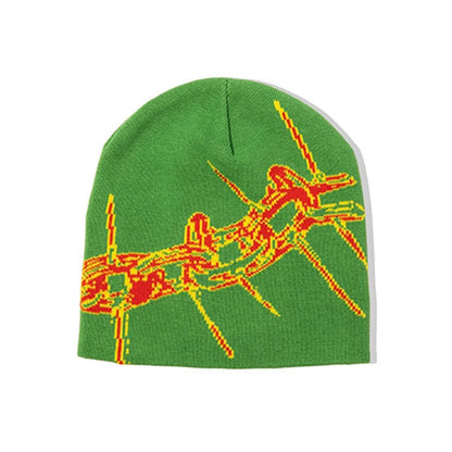 Creative Jacquard Knitted Hat Warm Woolen Pullover Hip-Hop Style Autumn Winter Unisex Hat for Men And Women