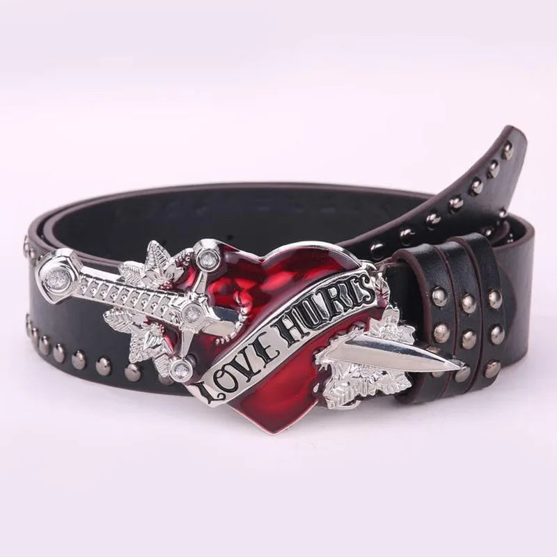 Love Hurts Sword Piercing Belt