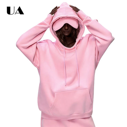 UA Airplane Eye Mask Travel Hoodie