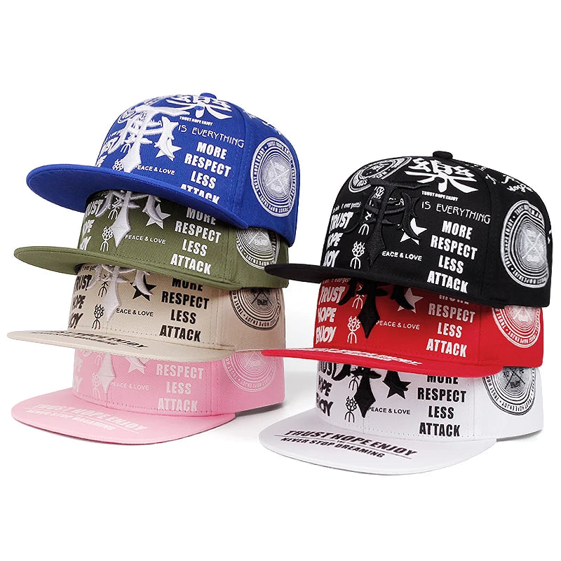 Streetwear Graffiti Print Snapback Baseball Cap