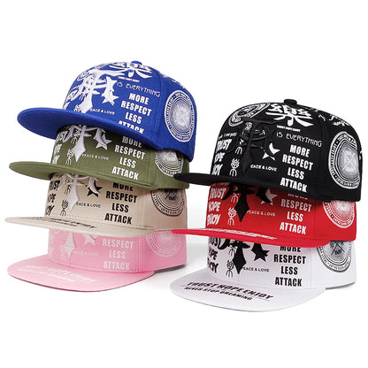 Streetwear Graffiti Print Snapback Baseball Cap