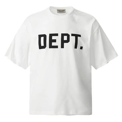 Men White and Black T-shirts T shirt Dept Gallery Dept Clothes Summer
