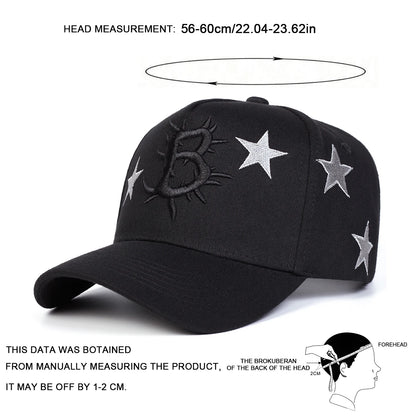 Unisex B Logo Star Baseball Cap
