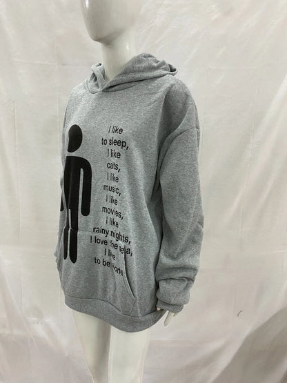 American y2k Harajuku street vintage autumn and winter trend, unique hip-hop punk print for men and women, hoodie