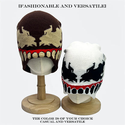 Venom Graphic Knit Beanie Hat