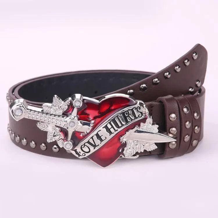 Love Hurts Sword Piercing Belt