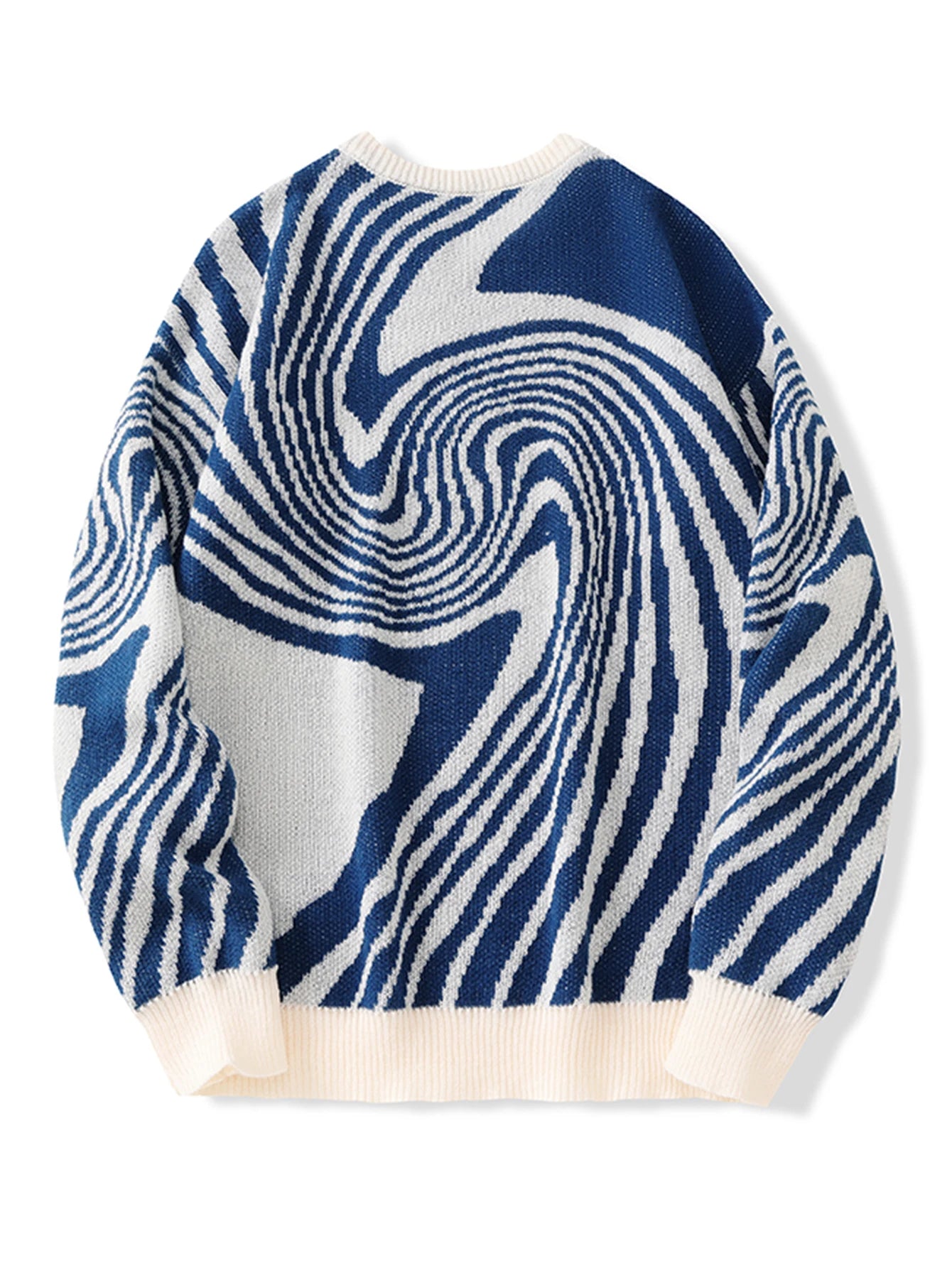 Spiral Wave Knit Sweater